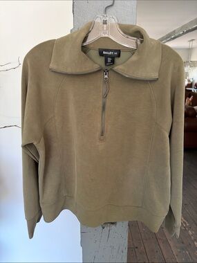 Women’s Olive Half-Zip Sweatshirt BY BAILEY/44